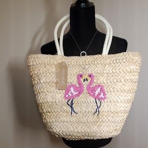 Pink Haley Flamingo tote bag